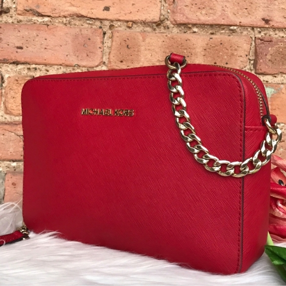 Michael Kors Red Crossbody Bag - Picture 1 of 7